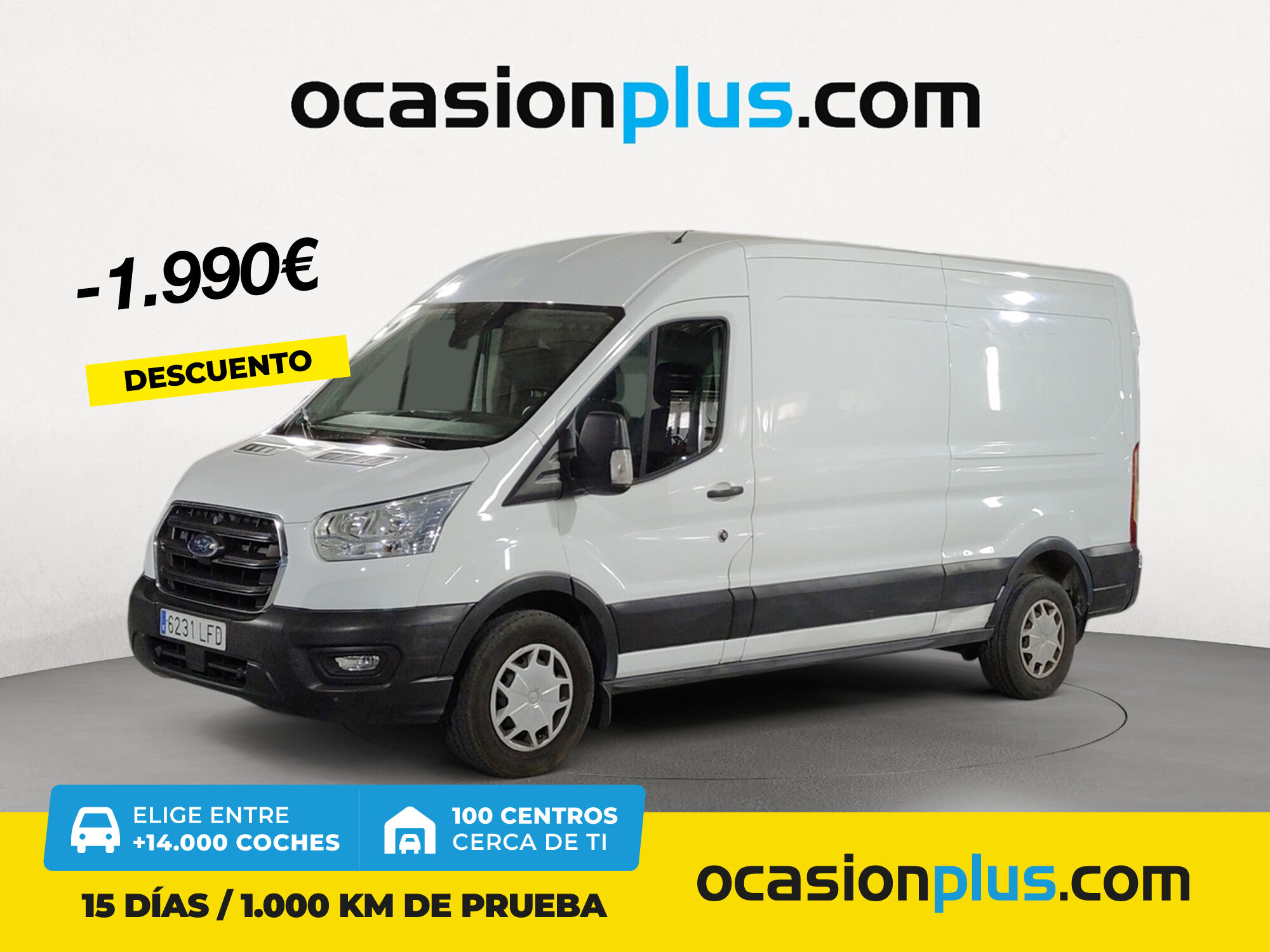 FORD Transit (Furgon 350 MHEV L3H2 Trend Delantera 96 kW (130 CV)) en Madri
