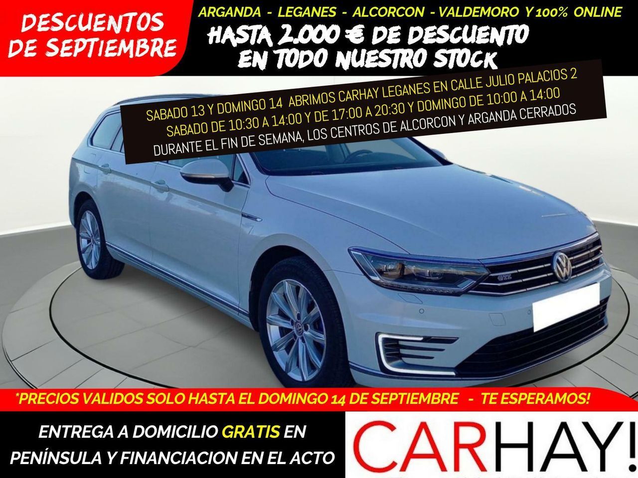 VOLKSWAGEN Passat (VAR GTE 1.4 TSI BUSINESS PLUG-IN HYBRID) en Madrid