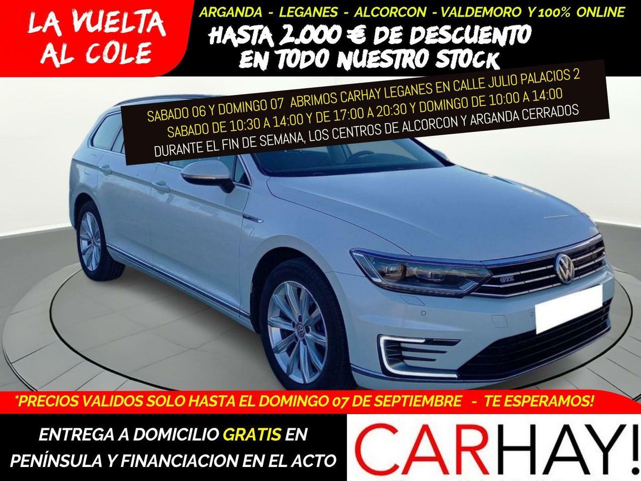 VOLKSWAGEN Passat (VAR GTE 1.4 TSI BUSINESS PLUG-IN HYBRID) en Madrid