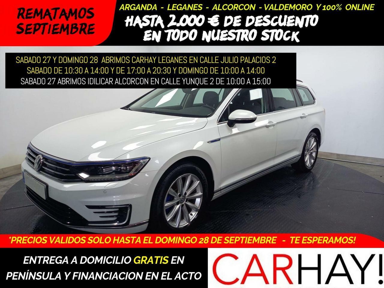 VOLKSWAGEN Passat (VAR GTE 1.4 TSI BUSINESS PLUG-IN HYBRID) en Madrid