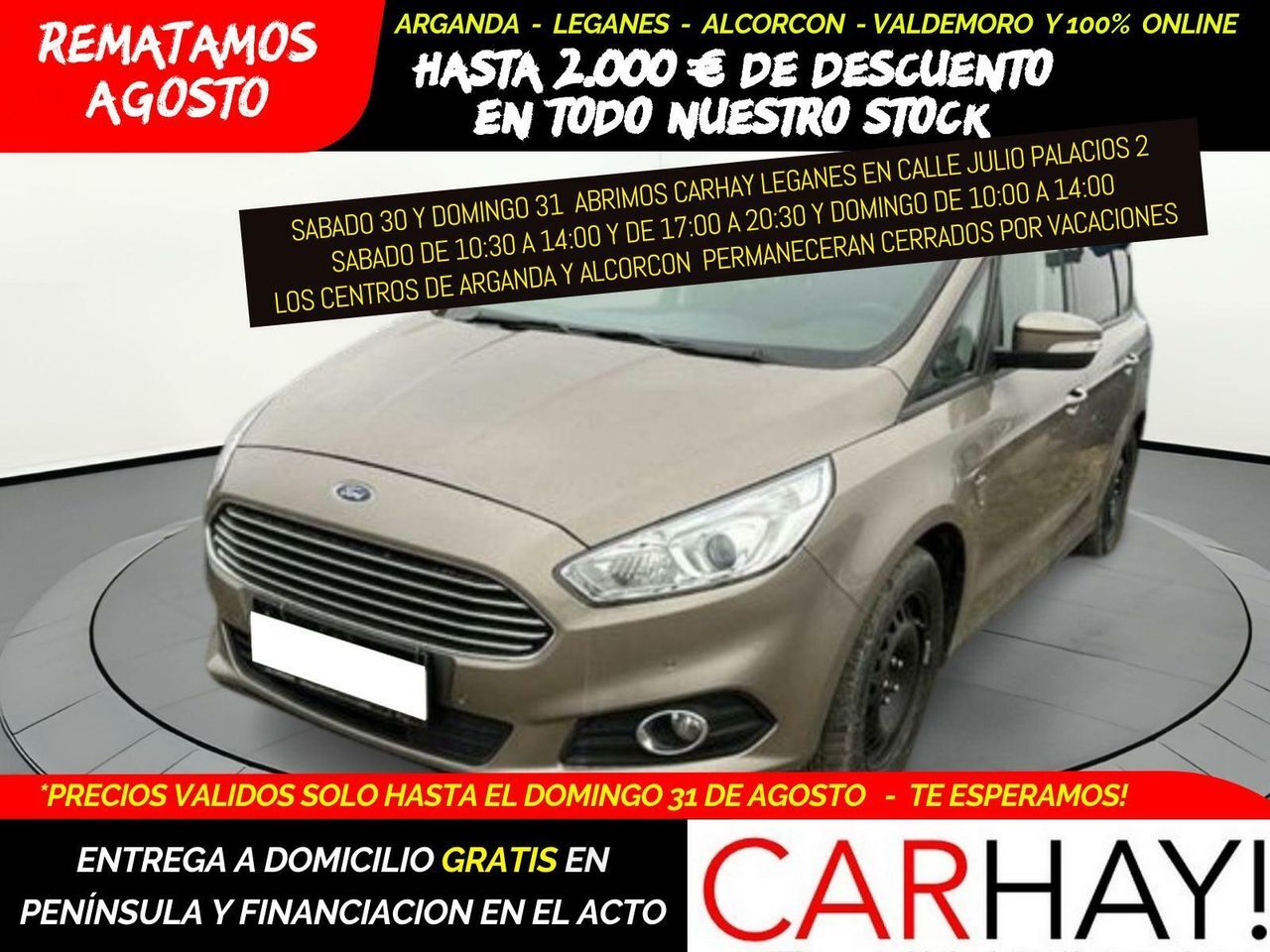 FORD S-Max (2.0 TDCI ECOBLUE AUT TREND KOMBI) en Madrid