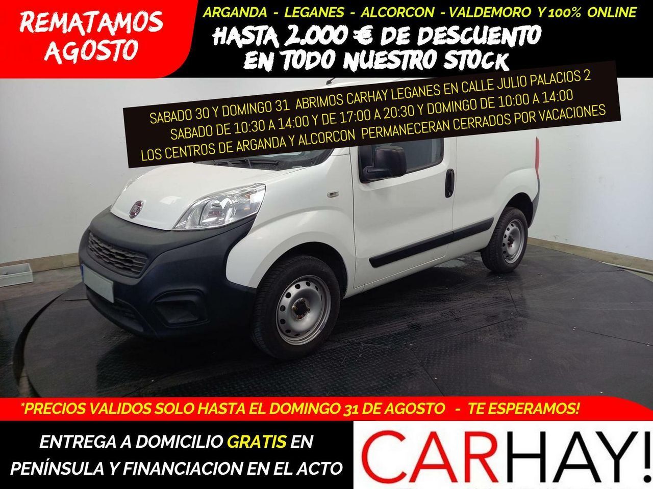 FIAT Fiorino (CARGO BASE 1.4 NATURAL POWER 57KW) en Madrid