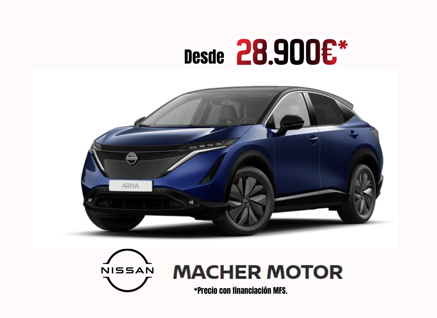 NISSAN Ariya (63 kWh 4x2 Advance CAR. 22kW) en Palmas, Las