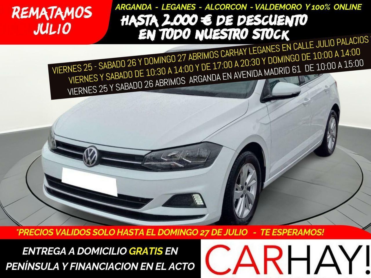 VOLKSWAGEN Polo (ADVANCE 1.0 TSI 70KW (95CV)) en Madrid