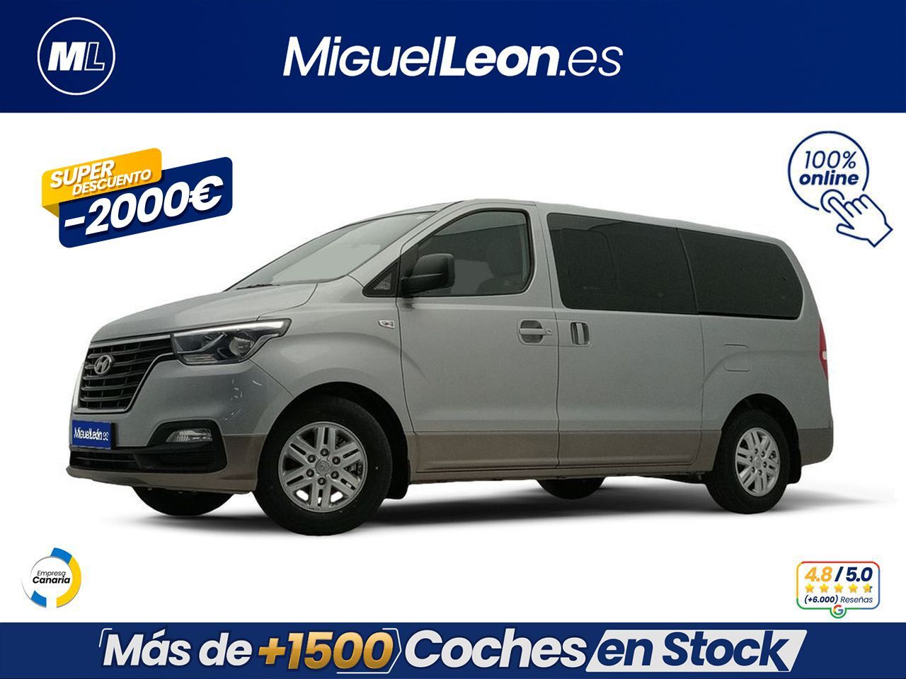 HYUNDAI H-1 (2.5 CRDI TRAVEL) en Palmas, Las
