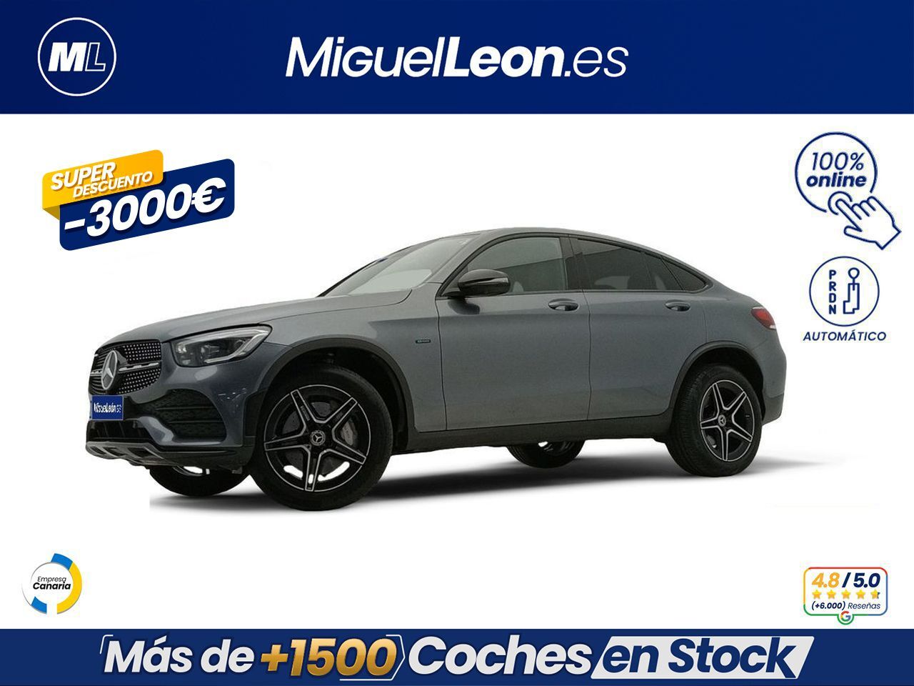 MERCEDES Clase GLC (300 de 4MATIC Coupé Diésel) en Palmas, Las