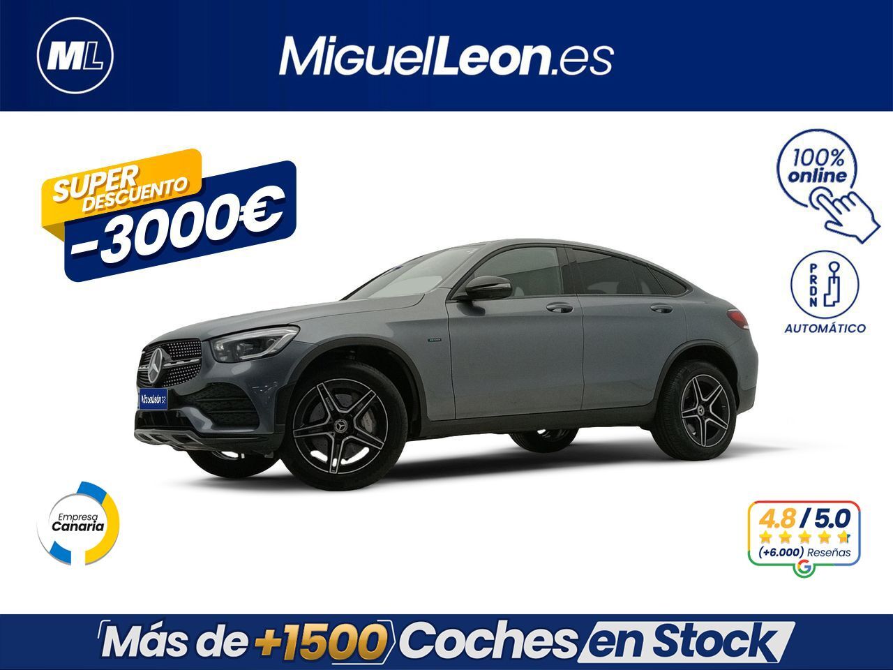 MERCEDES Clase GLC (300 de 4MATIC Coupé Diésel) en Palmas, Las
