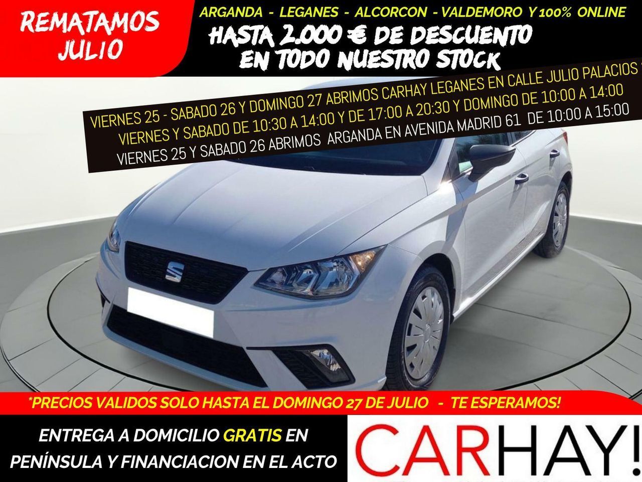 SEAT Ibiza (1.0 TGI 66kW (90CV) Reference Plus) en Madrid