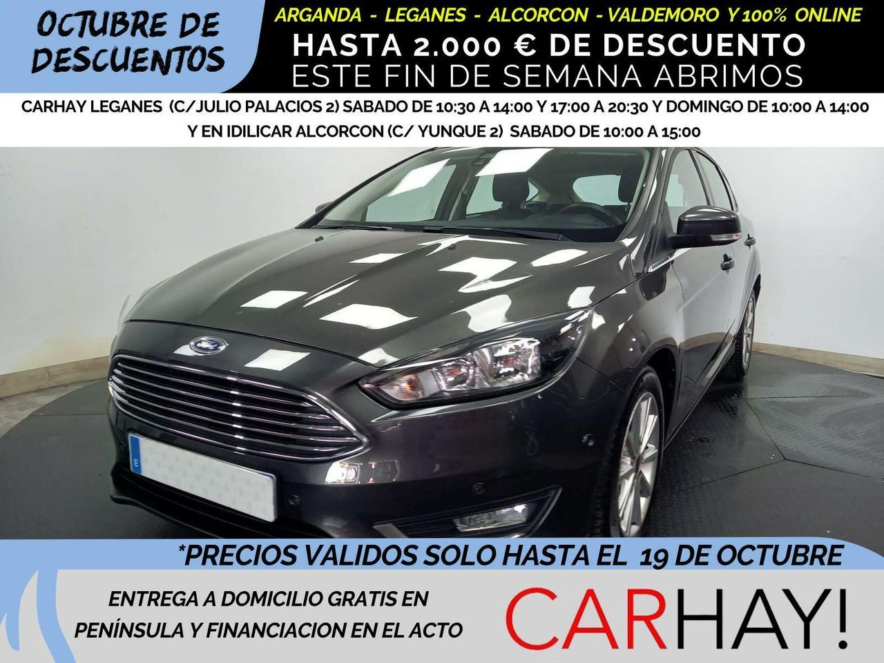 FORD Focus (BERLINE TITANIUM 1.0 ECOBOOST 125CV BVM6) en Madrid