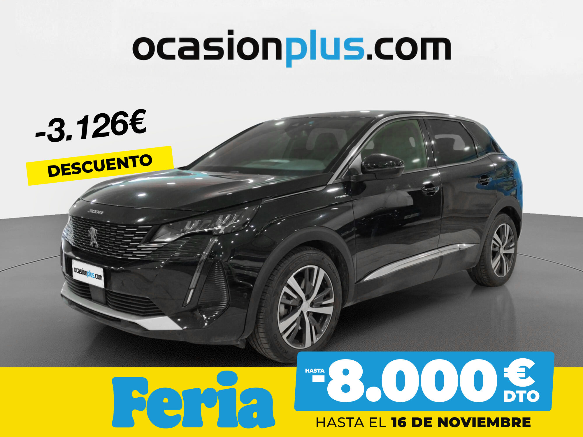 PEUGEOT 3008 (Hybrid 300 Allure Pack e-EAT8 221 kW (300 CV)) en Madrid