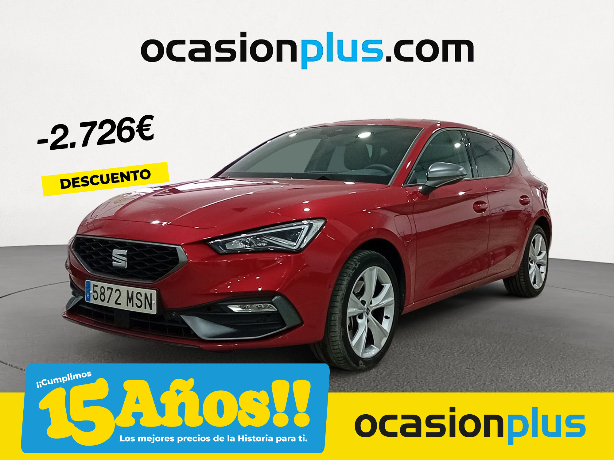 SEAT León (1.4 e-Hybrid S&S FR XL DSG 150 kW (204 CV)) en Madrid