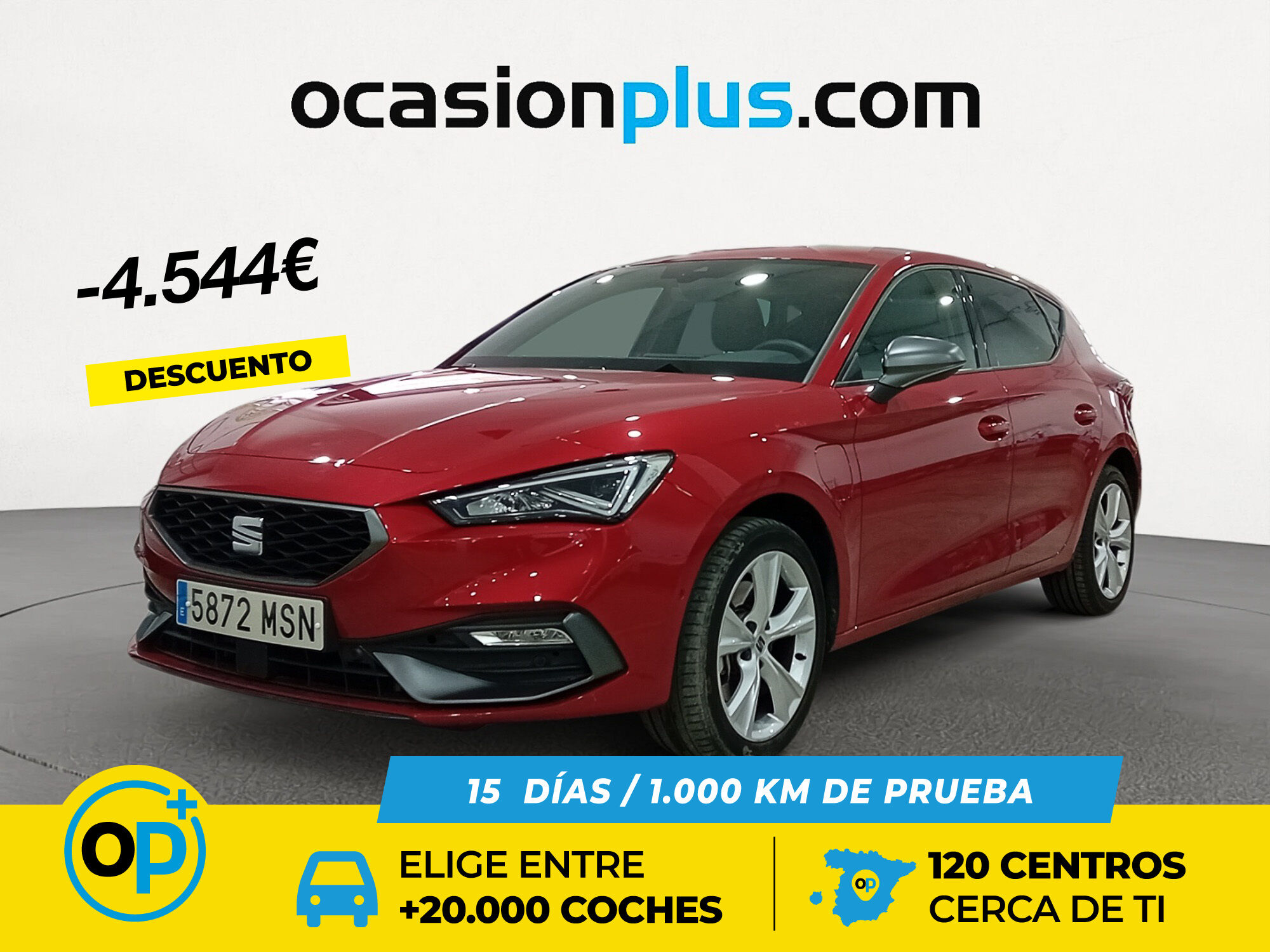 SEAT León (1.4 e-Hybrid S&S FR XL DSG 150 kW (204 CV)) en Madrid