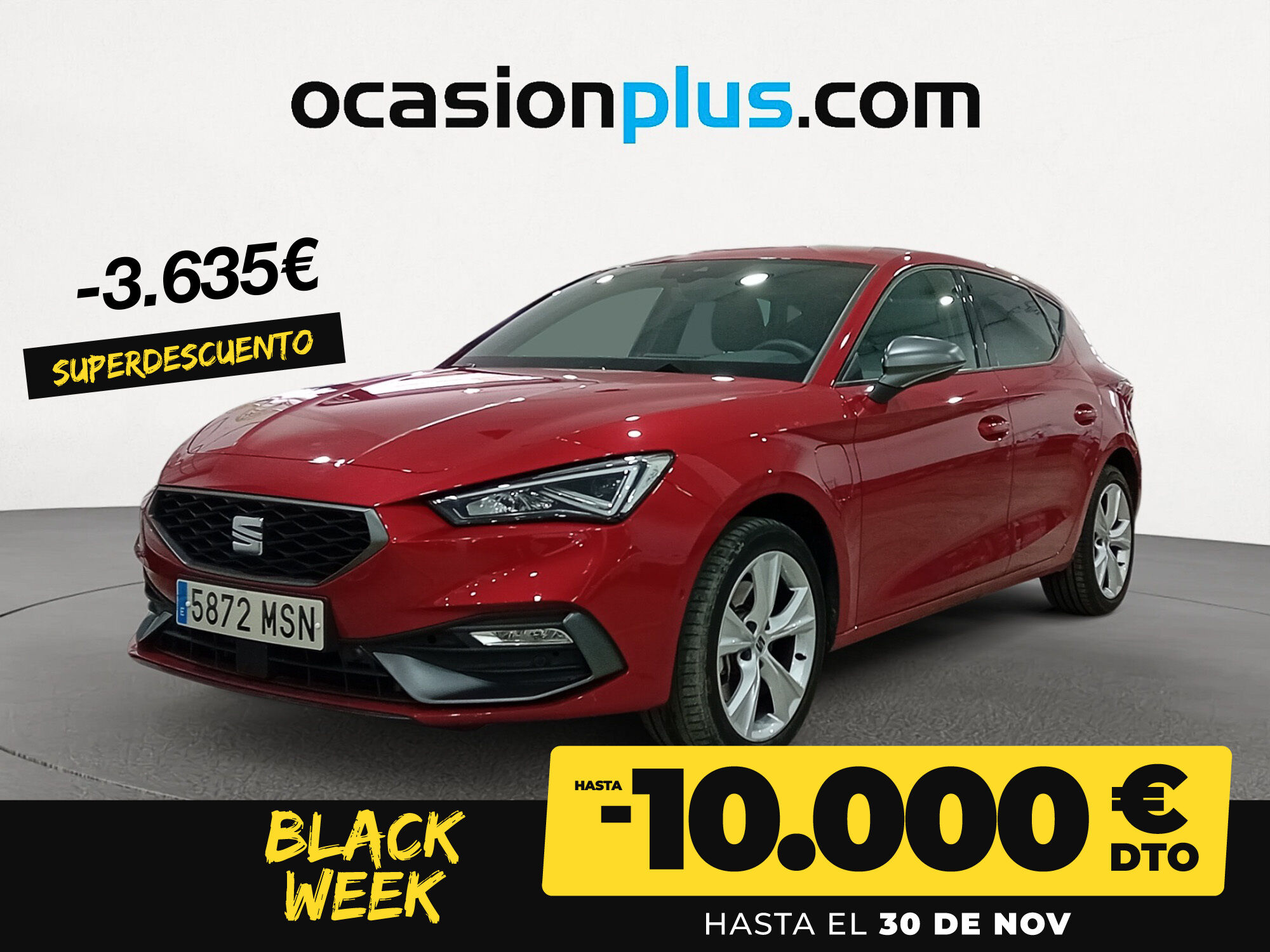 SEAT León (1.4 e-Hybrid S&S FR XL DSG 150 kW (204 CV)) en Madrid