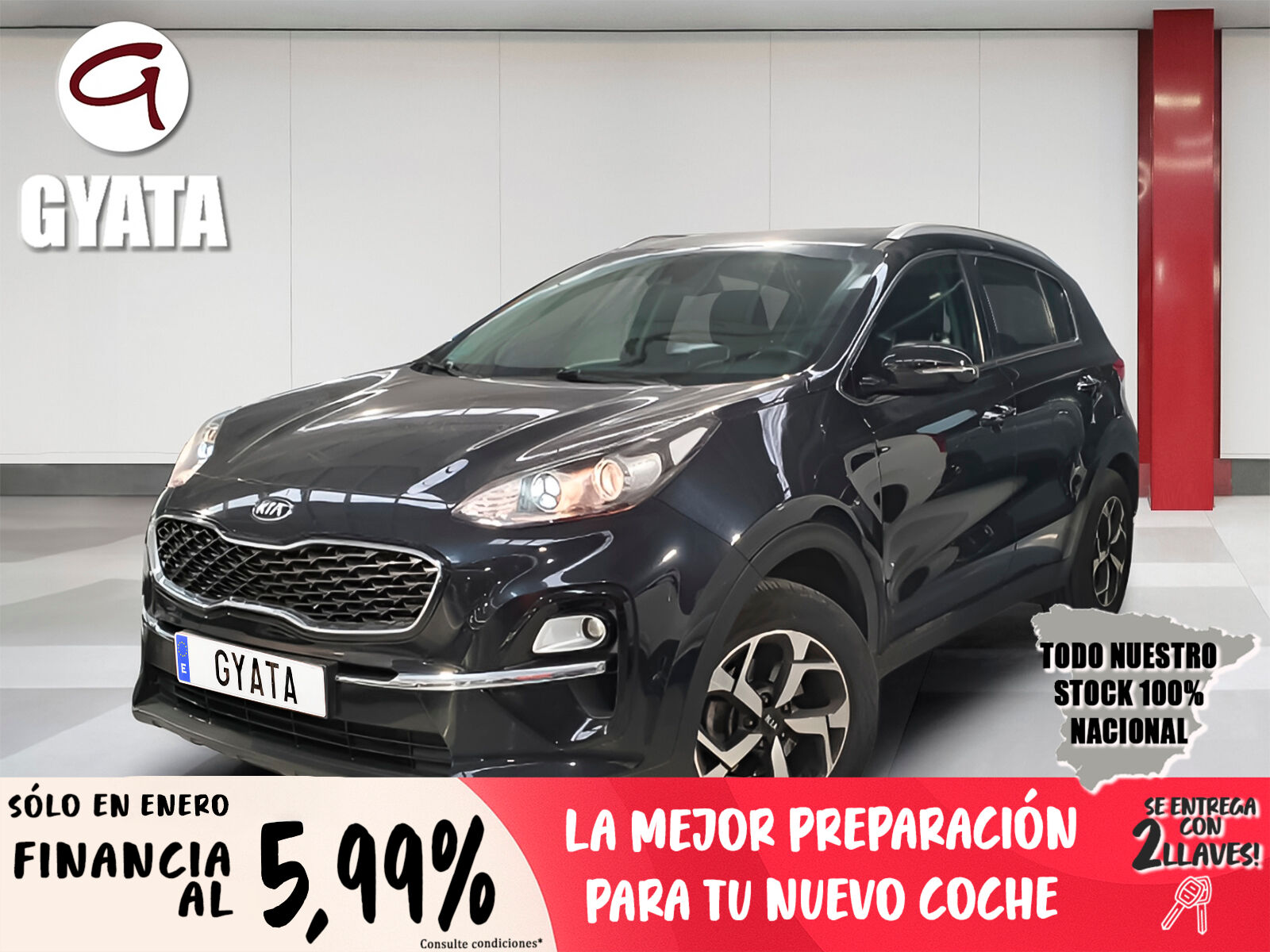 KIA Sportage (1.6 GDi Drive 4x2 97 kW (132 CV)) en Madrid