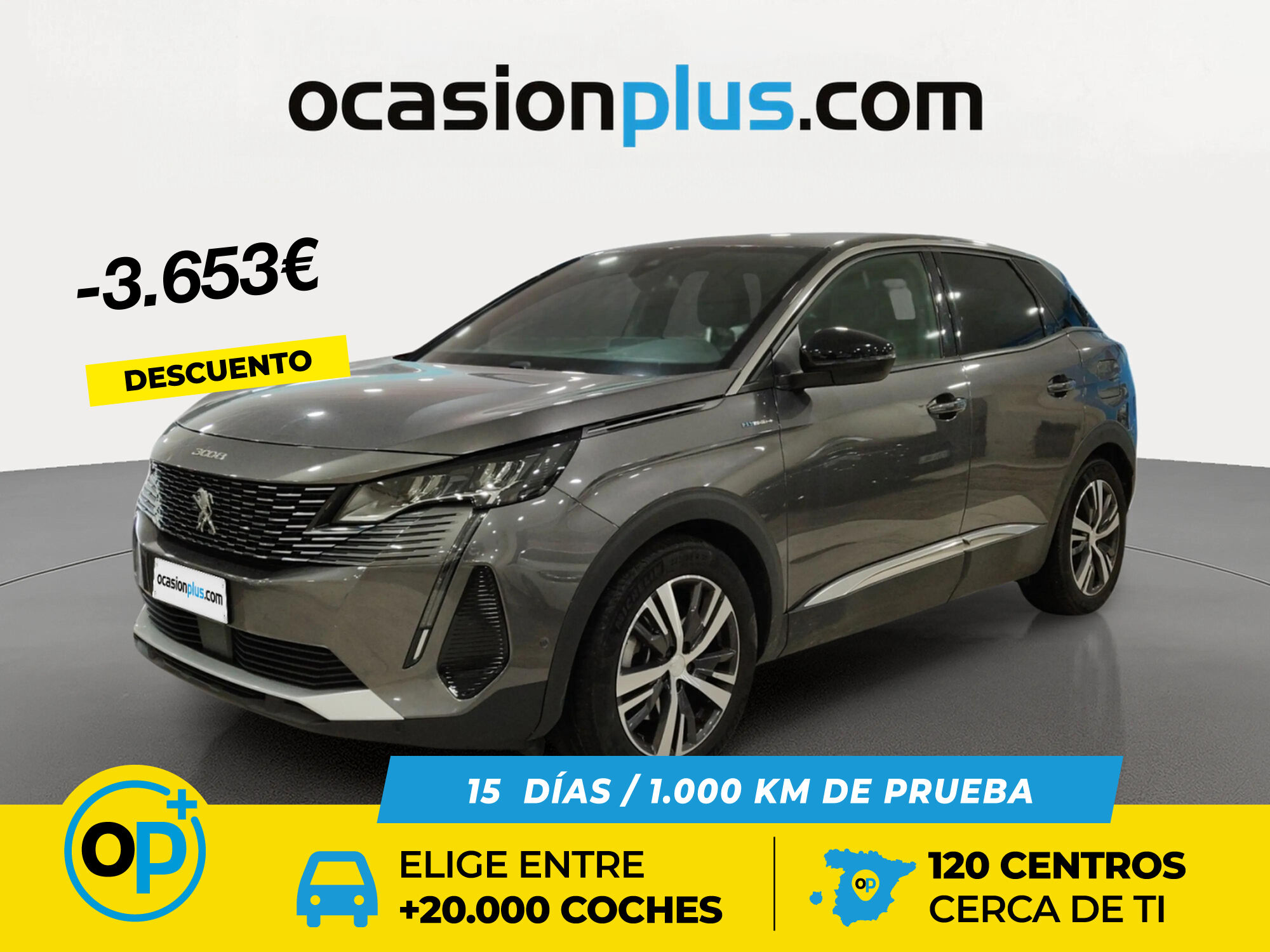 PEUGEOT 3008 (Hybrid 300 Allure Pack e-EAT8 221 kW (300 CV)) en Madrid