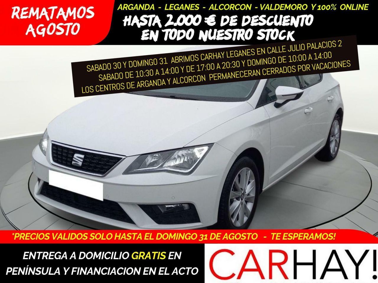 SEAT León (1.5 TGI 96kW (130CV) St&Sp Style) en Madrid