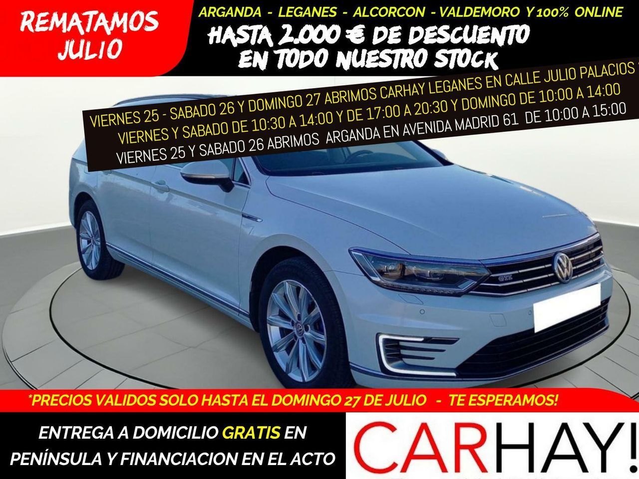VOLKSWAGEN Passat (VAR GTE 1.4 TSI BUSINESS PLUG-IN HYBRID) en Madrid