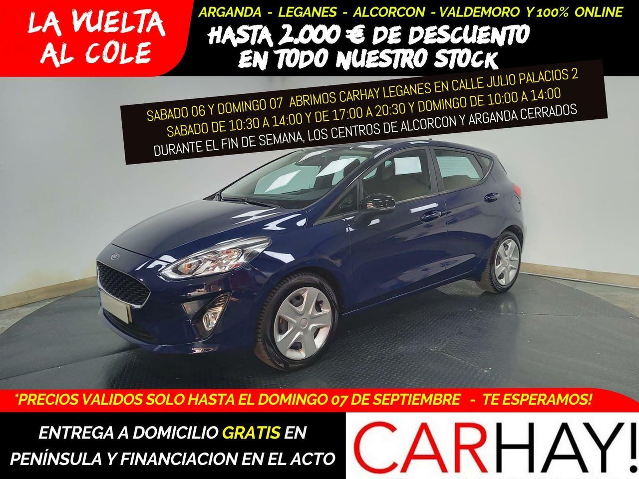 FORD Fiesta (1.0 ECOBOOST MHEV 92KW (125CV) TREND 5P) en Madrid