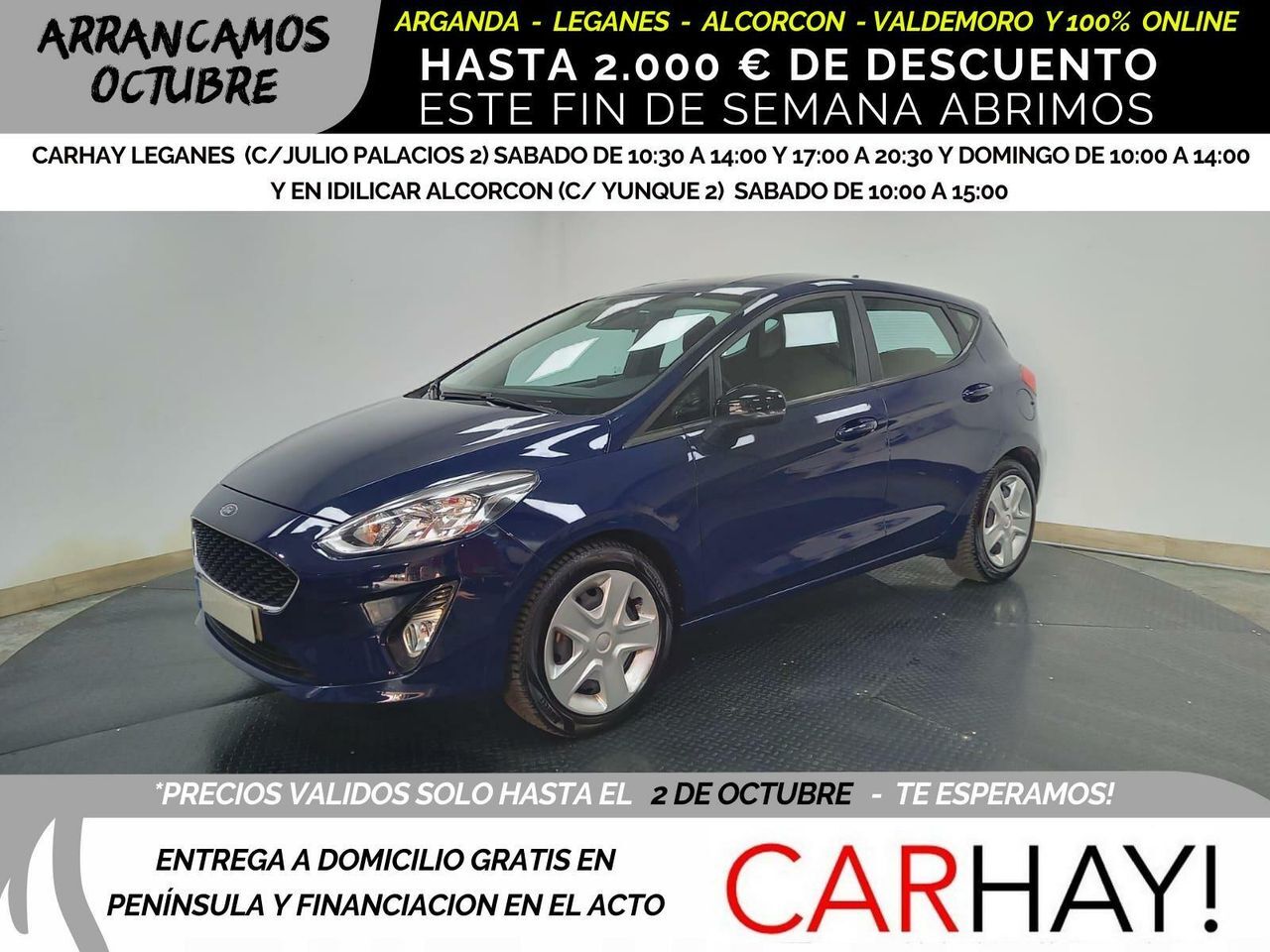 FORD Fiesta (1.0 ECOBOOST MHEV 92KW (125CV) TREND 5P) en Madrid