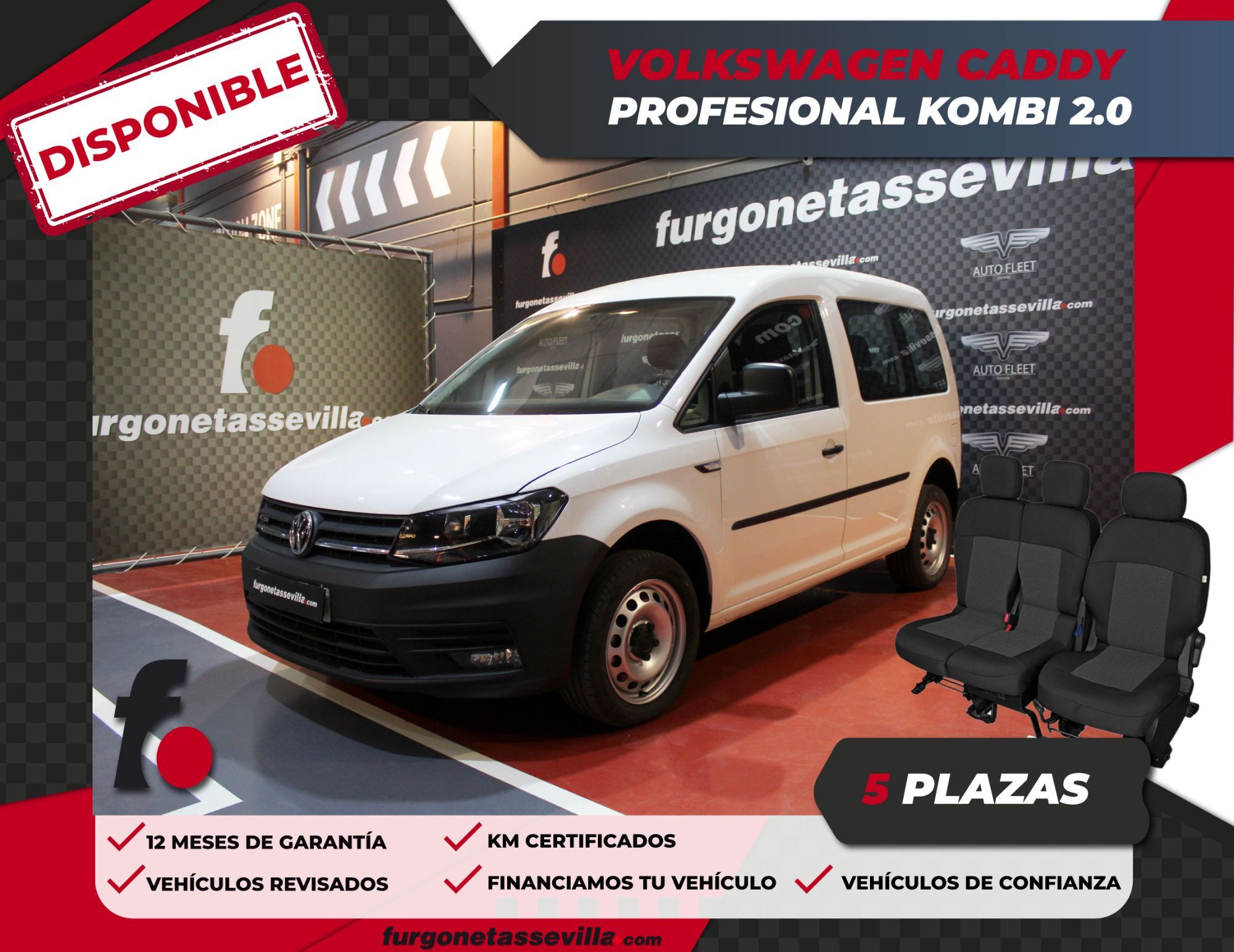 VOLKSWAGEN Caddy (2.0TDI Kombi 4M 90kW) en Sevilla