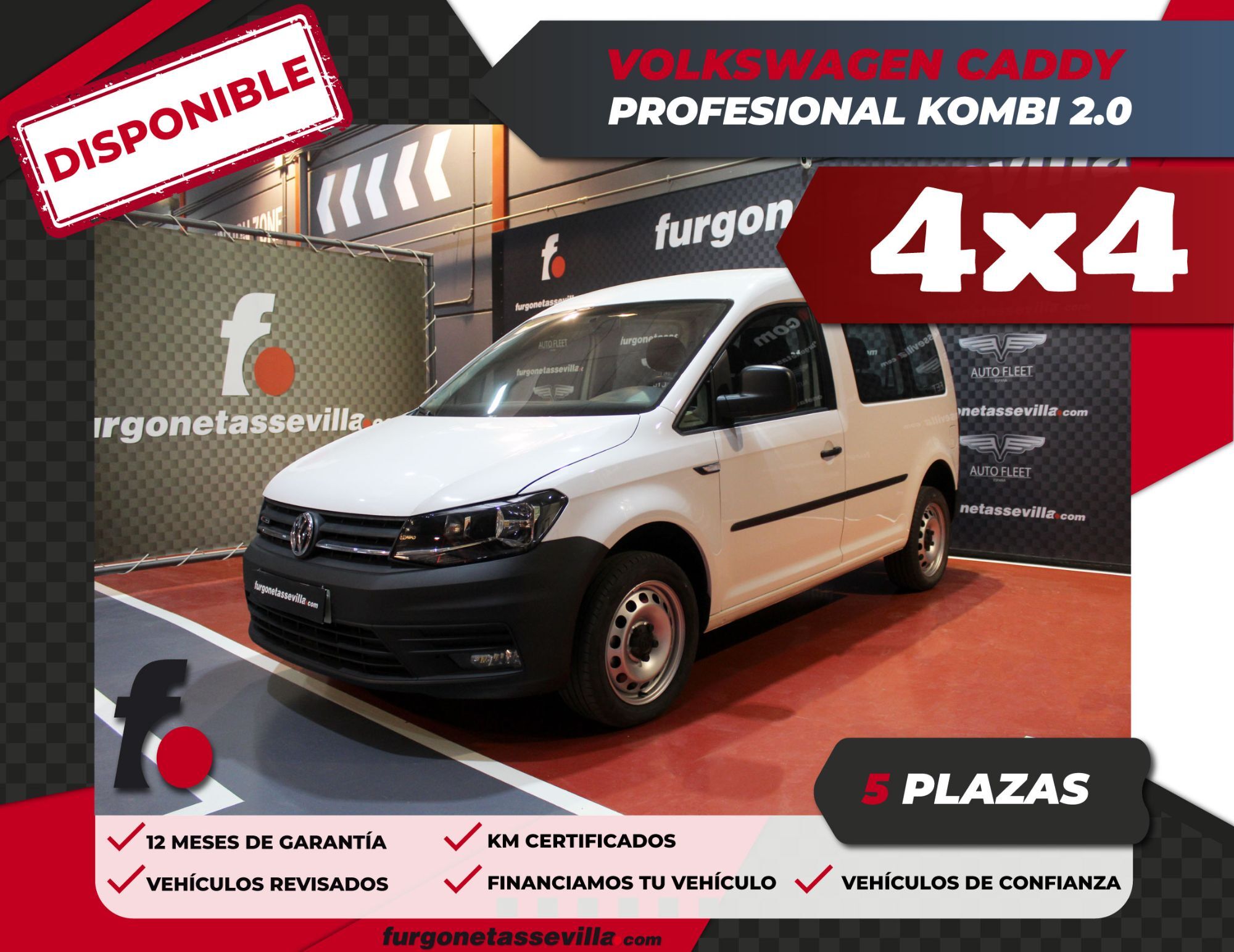 VOLKSWAGEN Caddy (2.0TDI Kombi 4M 90kW) en Sevilla