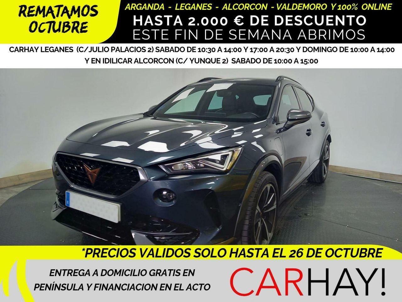 CUPRA Formentor (E-HYBRID 1.4 205CV AT6 E6D) en Madrid