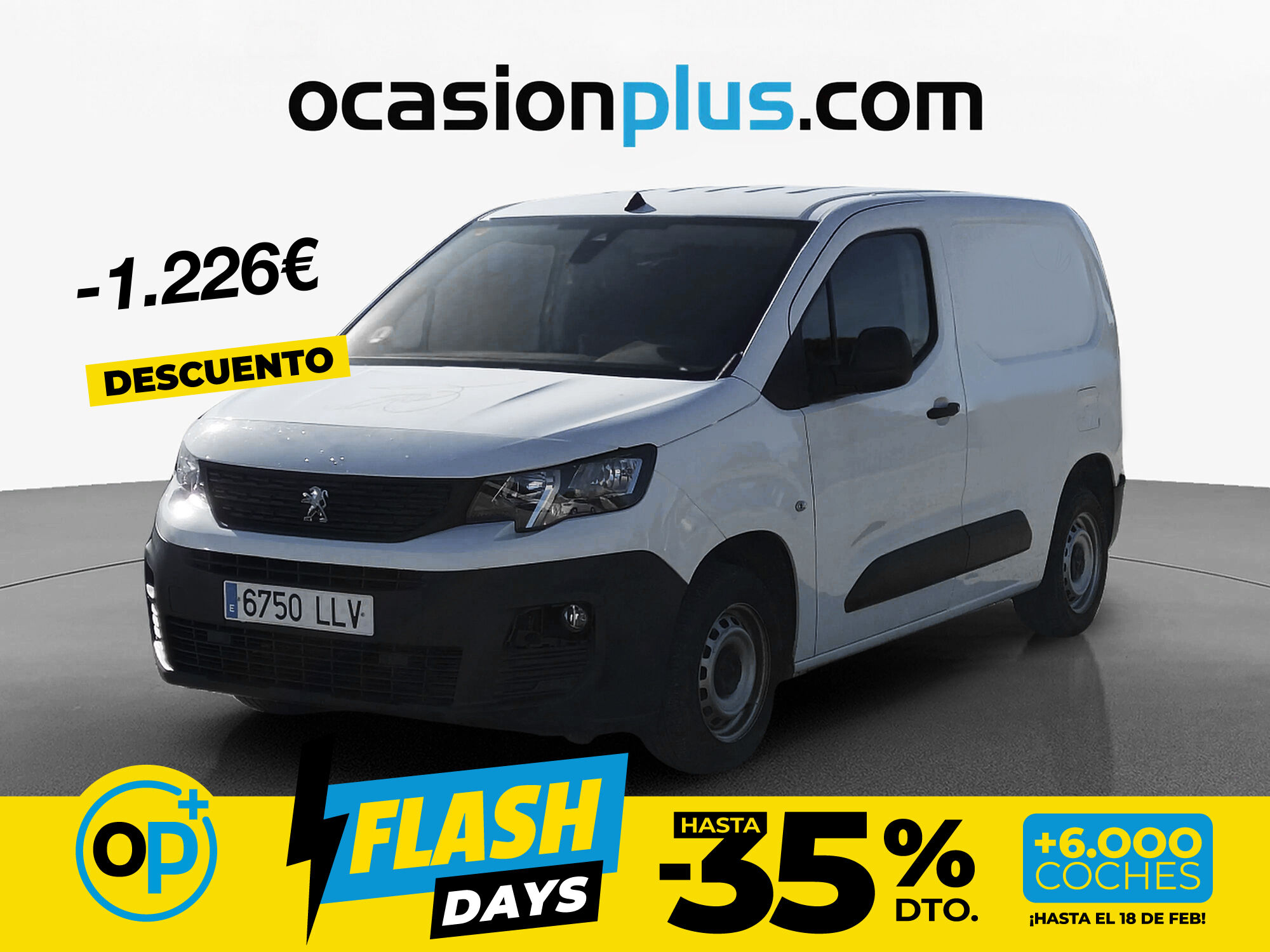 Foto del PEUGEOT Partner 1.5BlueHDI S&S Premium Standard 600kg 100