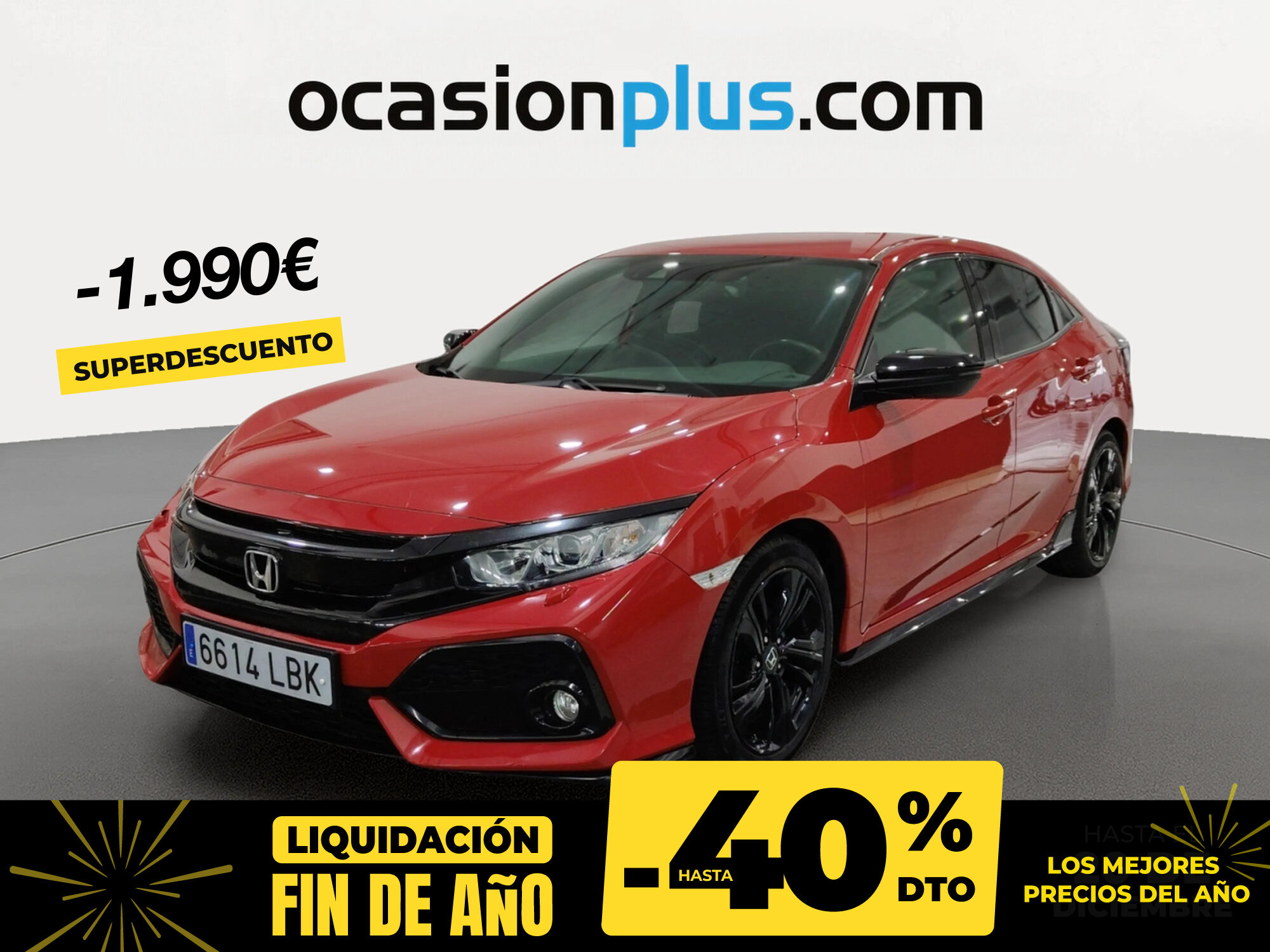 HONDA Civic (1.0 I-VTEC Turbo Dynamic Nav 93 kW (126 CV)) en Madrid