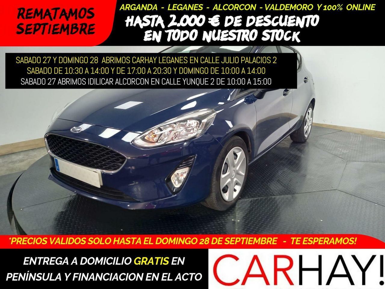 FORD Fiesta (1.0 ECOBOOST MHEV 92KW (125CV) TREND 5P) en Madrid