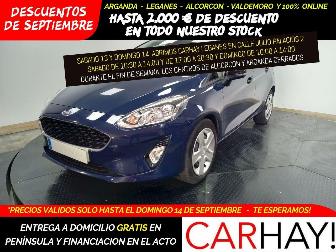 FORD Fiesta (1.0 ECOBOOST MHEV 92KW (125CV) TREND 5P) en Madrid