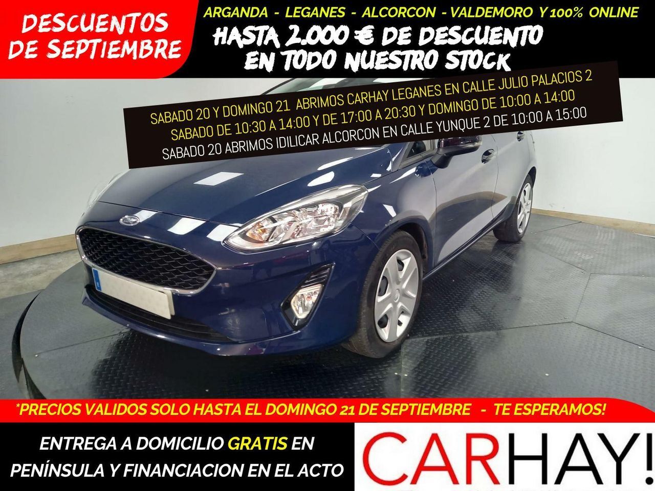 FORD Fiesta (1.0 ECOBOOST MHEV 92KW (125CV) TREND 5P) en Madrid