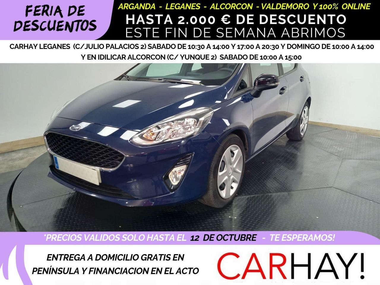 FORD Fiesta (1.0 ECOBOOST MHEV 92KW (125CV) TREND 5P) en Madrid