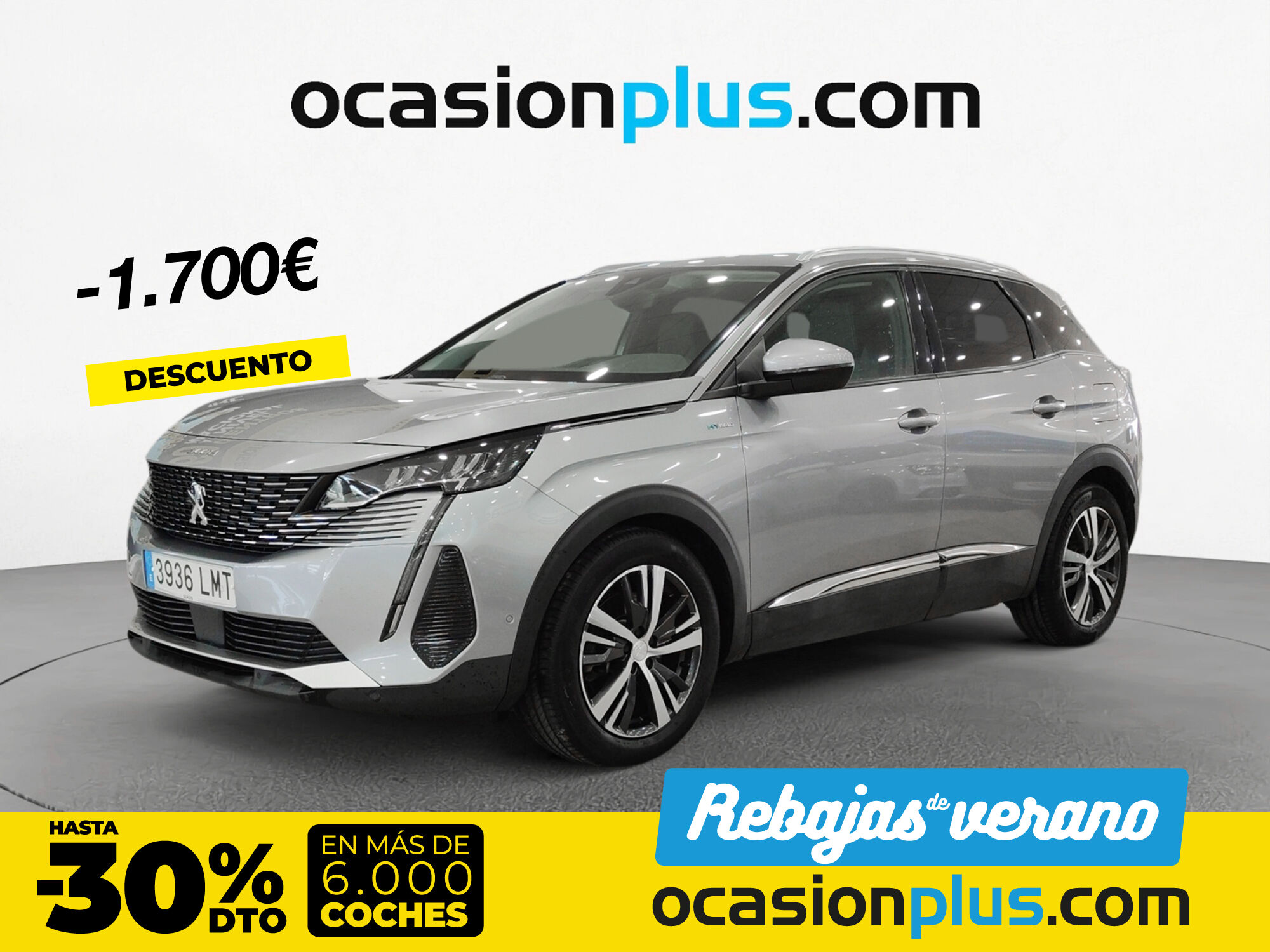 PEUGEOT 3008 (Hybrid 225 Allure Pack e-EAT8 165 kW (225 CV)) en Madrid