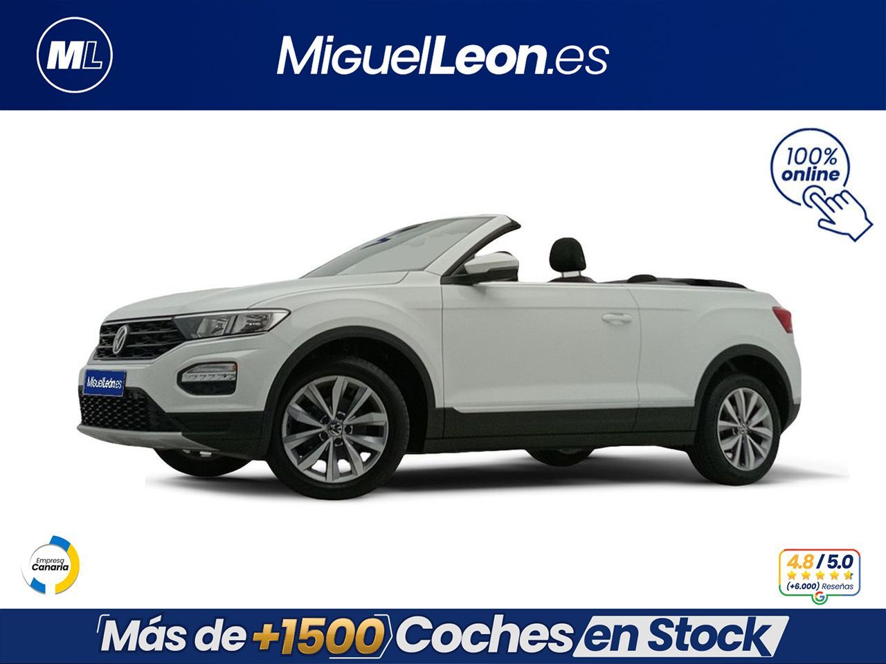 VOLKSWAGEN T-Roc (Cabrio 1.0 TSI 85kW (115cv) Manual 6 vel) en Palmas, Las