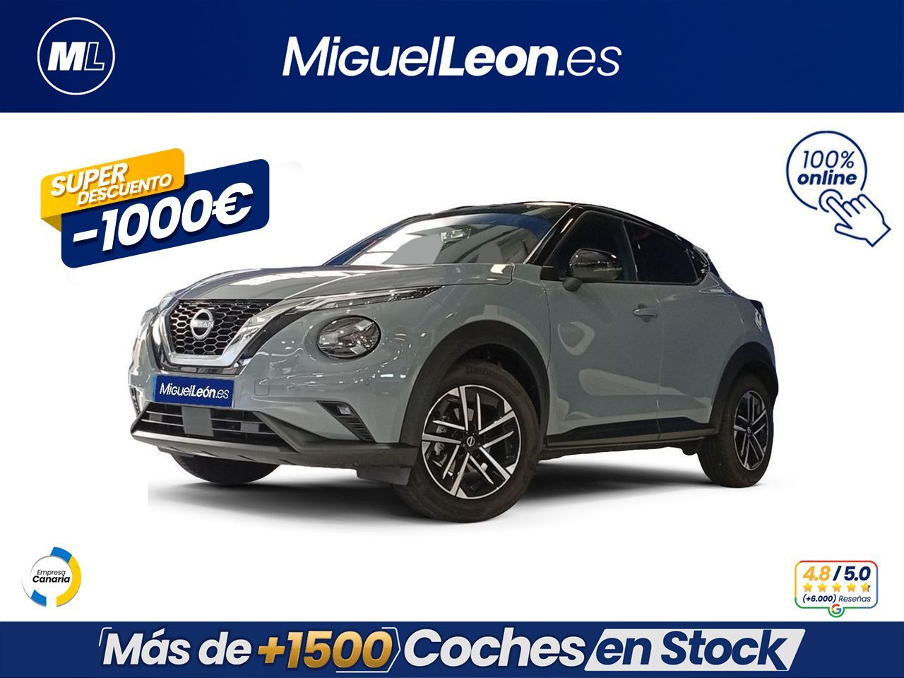 NISSAN Juke (DIG-T 84 kW (114 CV) 6M/T Tekna) en Palmas, Las
