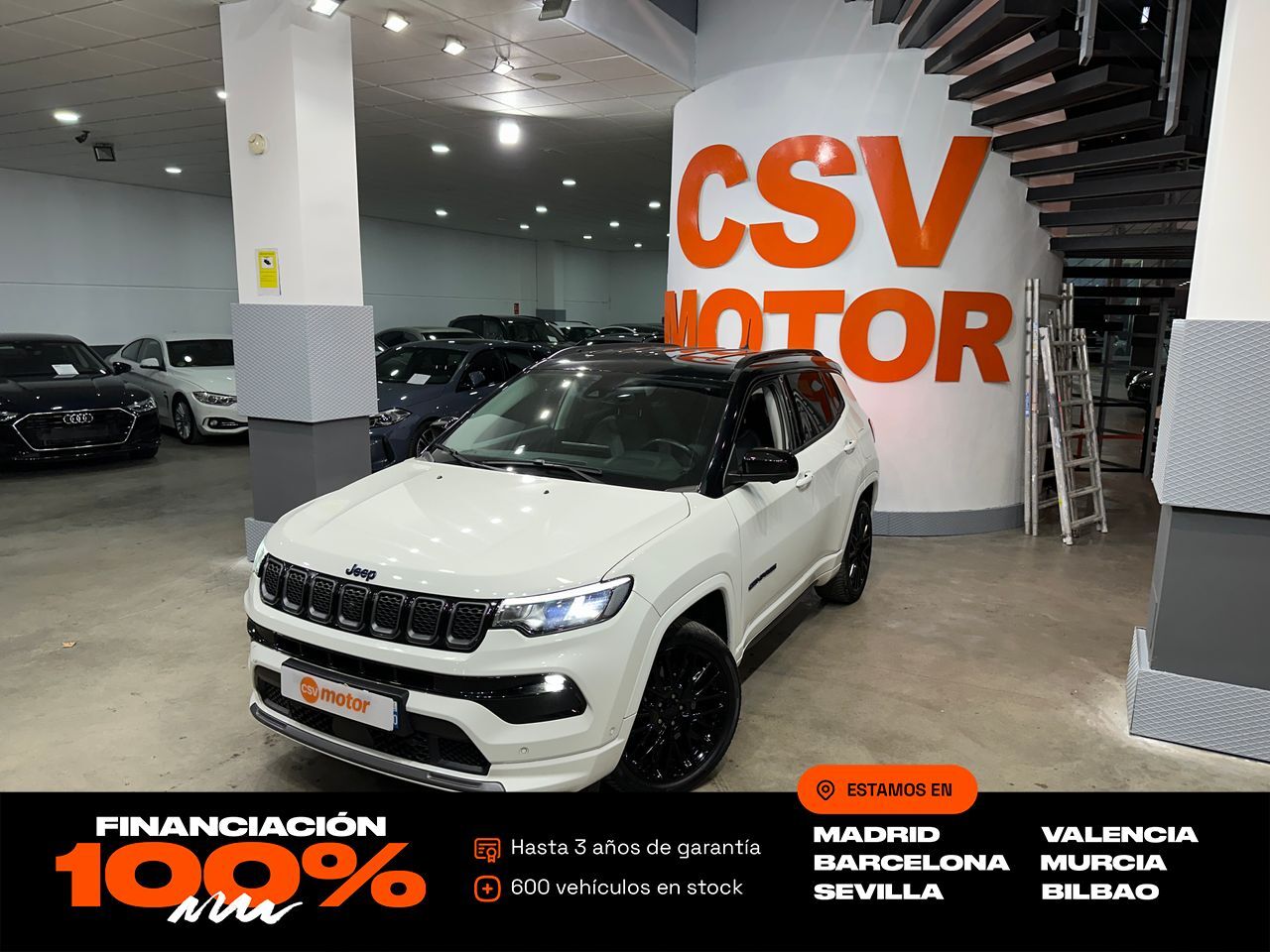 JEEP Compass (4Xe 1.3 PHEV 177kW (240CV) S AT AWD) en Madrid