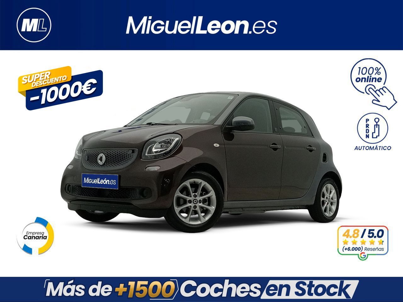 SMART Forfour (60kW(81CV) EQ) en Palmas, Las