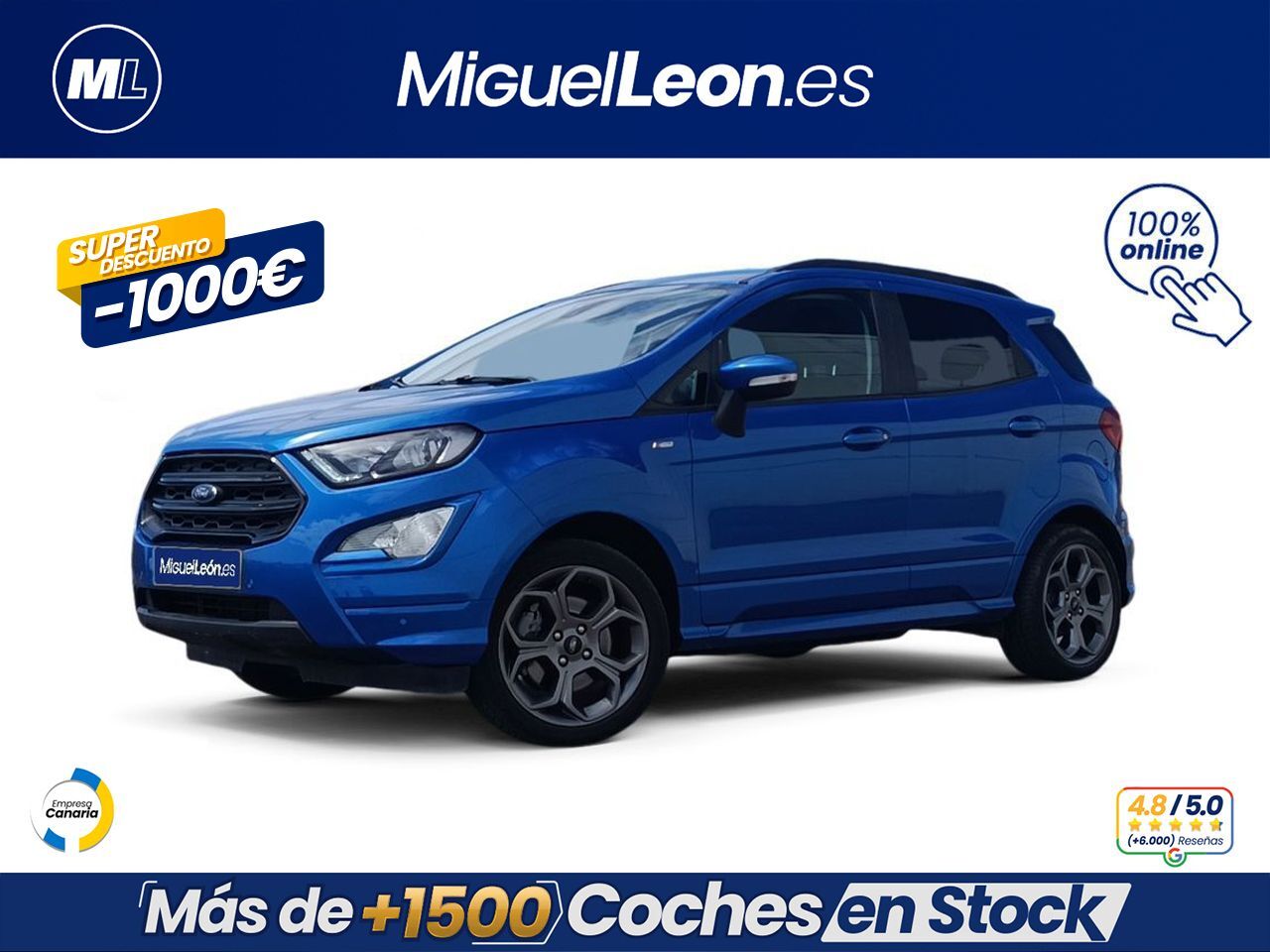FORD EcoSport (1.0T EcoBoost 92kW (125CV) S&S ST Line) en Palmas, Las