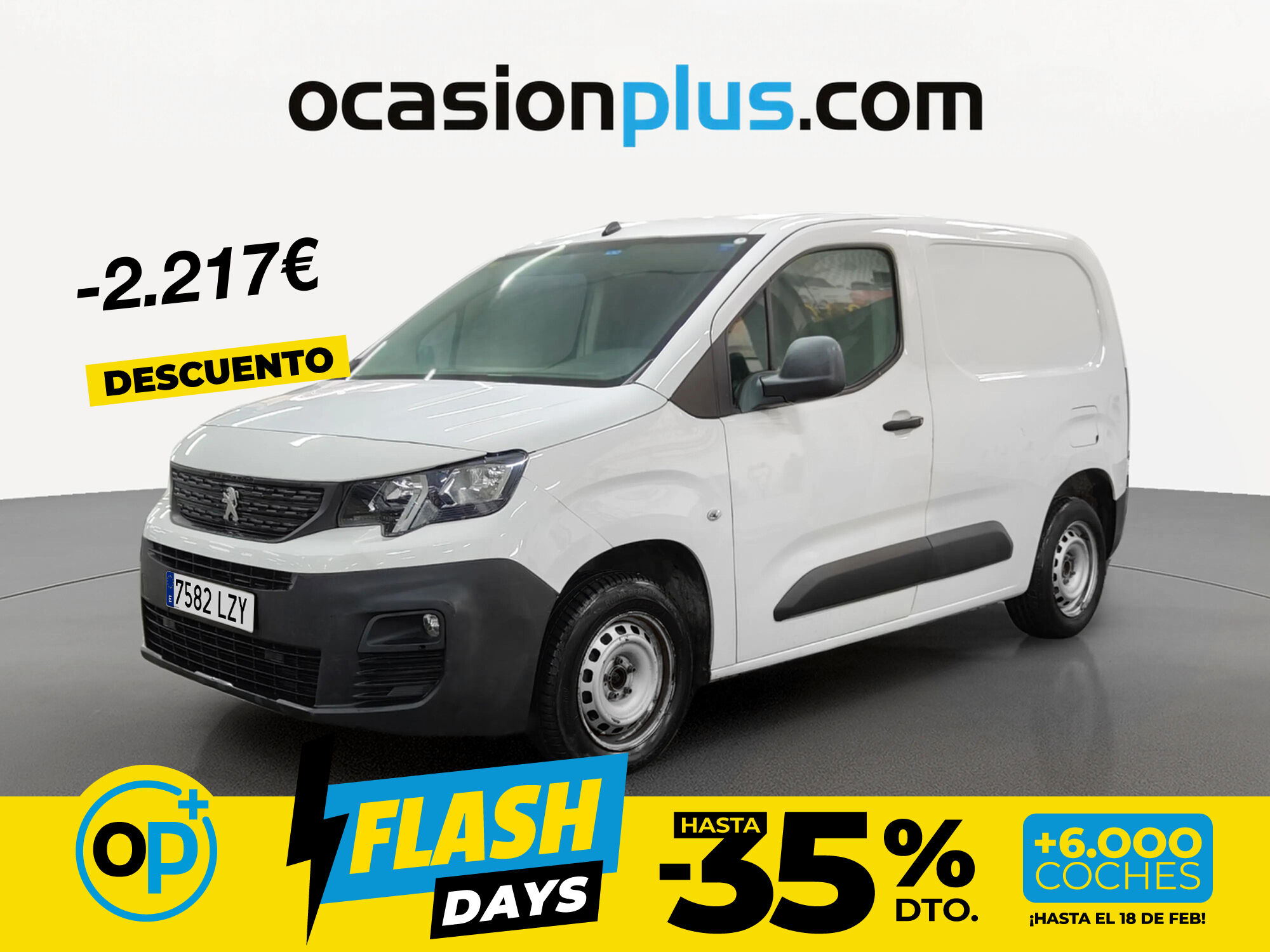 Foto del PEUGEOT Partner 1.5BlueHDI S&S Pro Standard 600kg 100