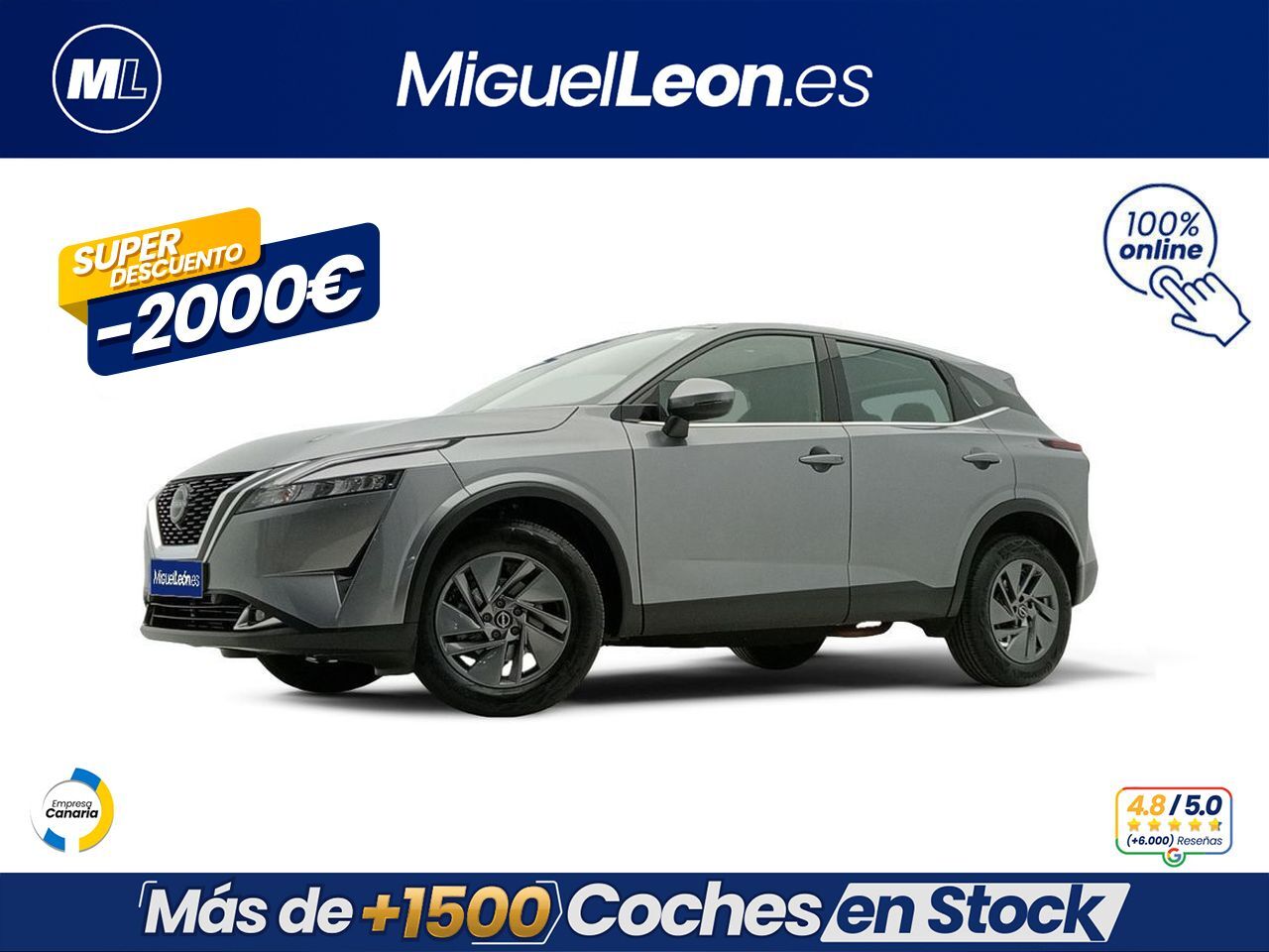 NISSAN Qashqai (DIG-T 103kW (140CV) mHEV 4x2 Acenta) en Palmas, Las