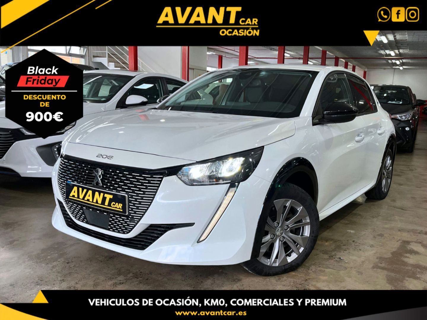 PEUGEOT 208 (Allure Pack Eléctrico 100kW) en Palmas, Las