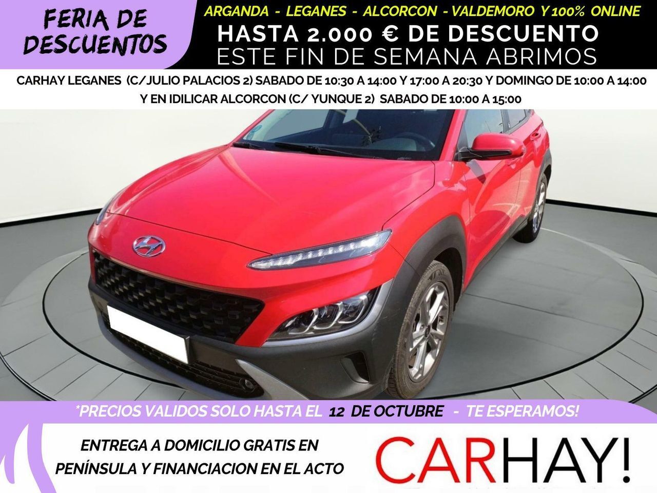 HYUNDAI Kona (1.0T-GDI EDITON 30 120CV) en Madrid