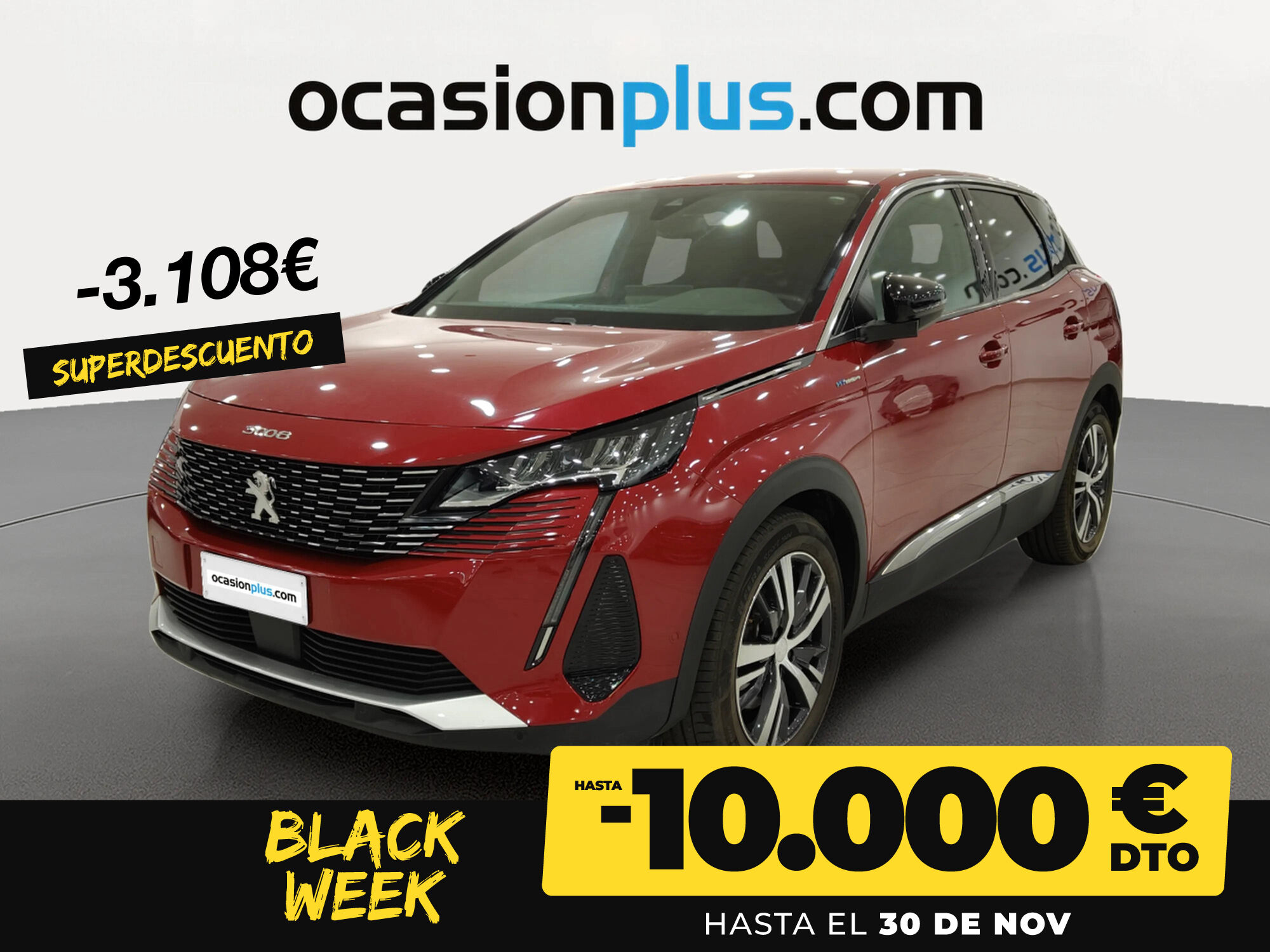 PEUGEOT 3008 (Hybrid 300 Allure Pack e-EAT8 221 kW (300 CV)) en Madrid