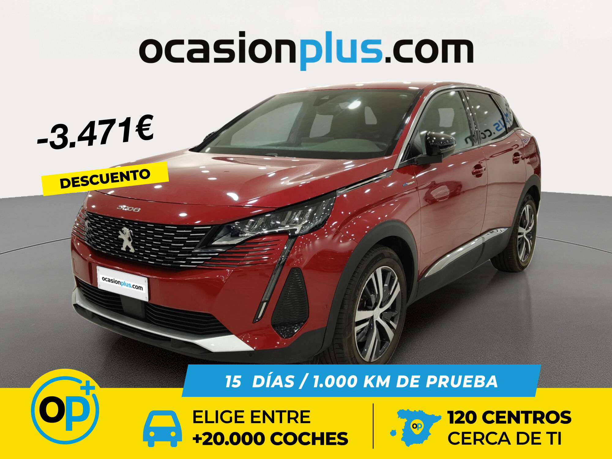 PEUGEOT 3008 (Hybrid 300 Allure Pack e-EAT8 221 kW (300 CV)) en Madrid