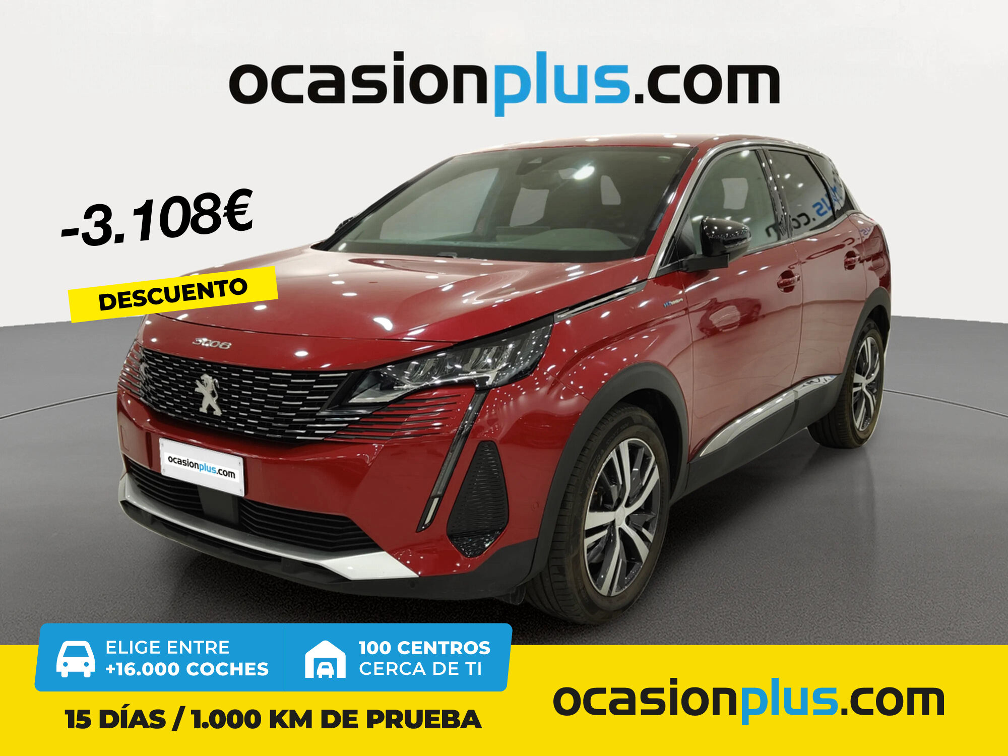 PEUGEOT 3008 (Hybrid 300 Allure Pack e-EAT8 221 kW (300 CV)) en Madrid