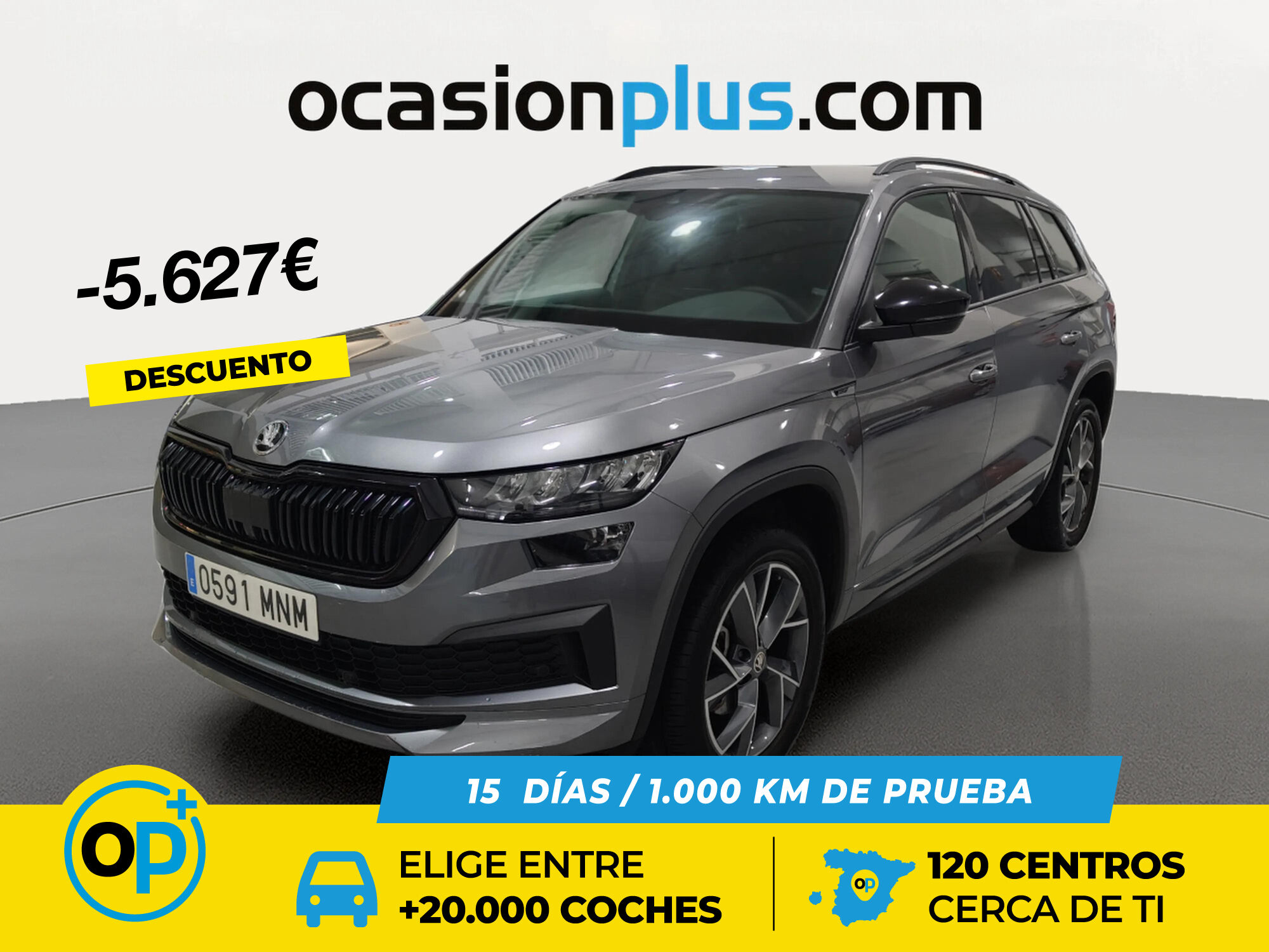 SKODA Kodiaq (1.5 TSI Sportline 4x2 DSG 110 kW (150 CV)) en Palmas, Las