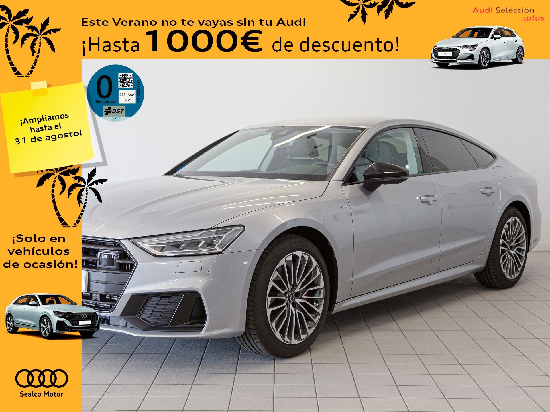 AUDI A7 (Sportback 55 TFSIe Black line quattro-ultra S tronic) en Madrid