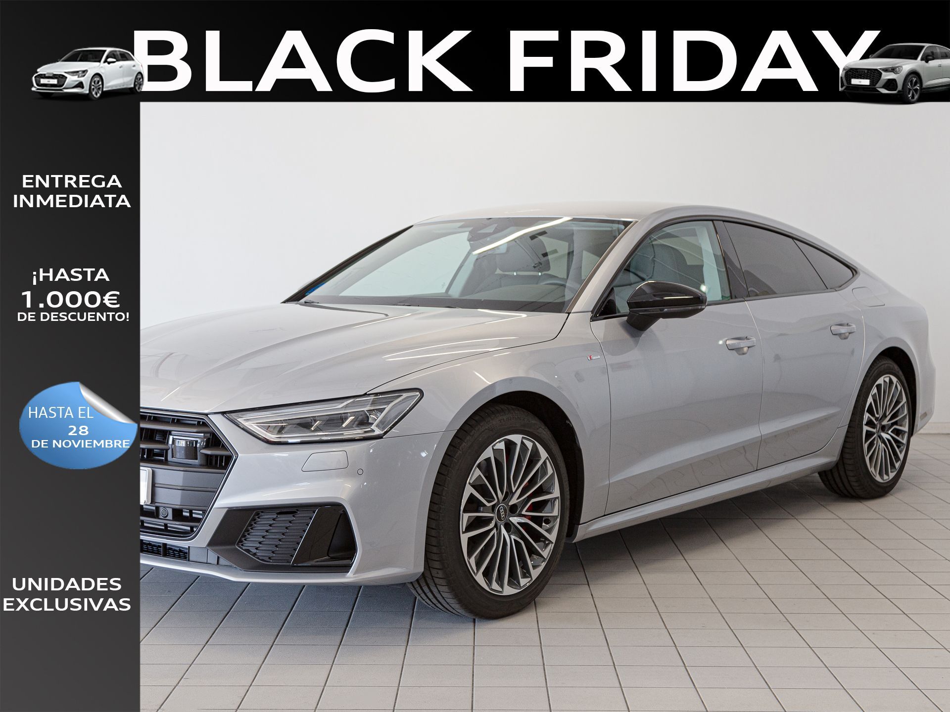 AUDI A7 (Sportback 55 TFSIe Black line quattro-ultra S tronic) en Madrid