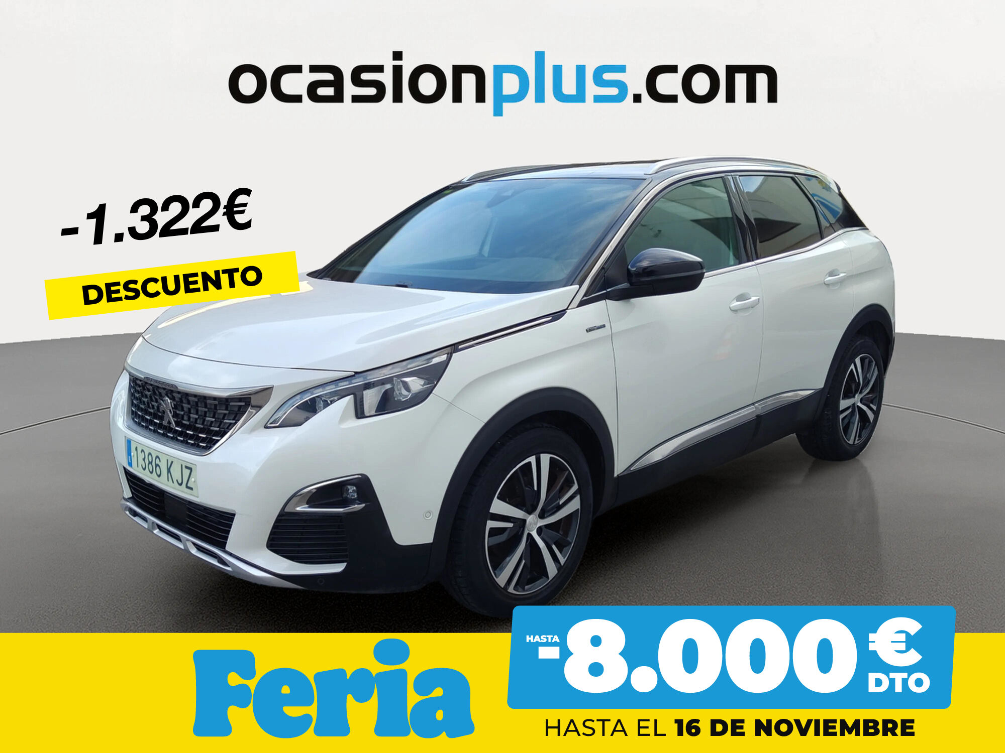 PEUGEOT 3008 (BlueHDI 130 S&S GT Line 96 kW (130 CV)) en Madrid