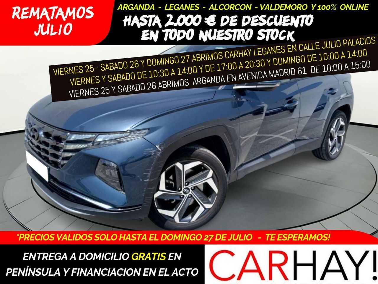 HYUNDAI Tucson (1.6 TGDI PHEV 195KW MAXX AUTO 4X4) en Madrid